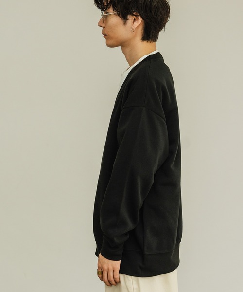 improves（インプローブス）の「裏起毛 コットンタッチ カーディガン（カーディガン/ボレロ・メンズ・ブラック/チャコール/グレイッシュベージュ/オートミール・MEDIUM/LARGE/X-LARGE）」の6枚目の写真