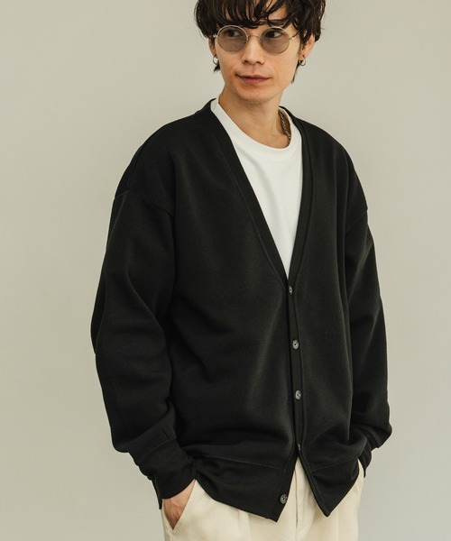 improves（インプローブス）の「裏起毛 コットンタッチ カーディガン（カーディガン/ボレロ・メンズ・ブラック/チャコール/グレイッシュベージュ/オートミール・MEDIUM/LARGE/X-LARGE）」の8枚目の写真