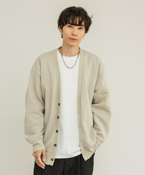 improves（インプローブス）の「裏起毛 コットンタッチ カーディガン（カーディガン/ボレロ・メンズ・ブラック/チャコール/グレイッシュベージュ/オートミール・MEDIUM/LARGE/X-LARGE）」の21枚目の写真