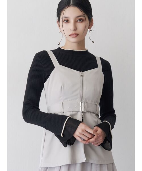 MURUA（ムルーア）の「フェザースリーブタイトニット（ニット