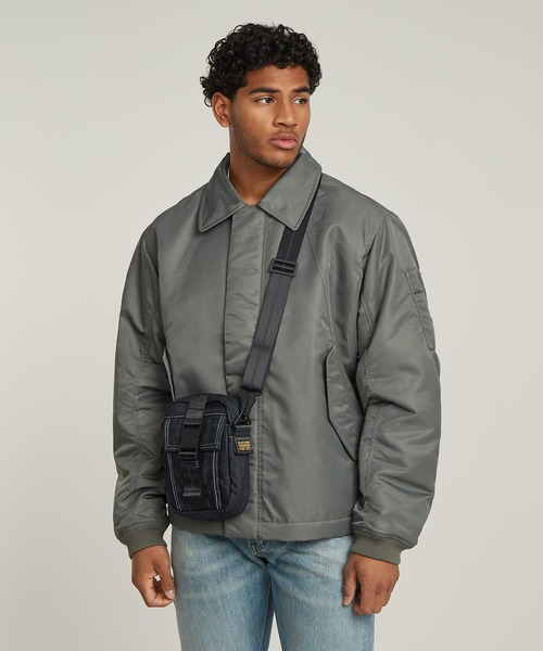 G-STAR（ジースター）の「CROSS BODY BAG/デニムボディーバッグ（ボディバッグ/ウエストポーチ・メンズ・ダークインディゴブルー・ONE SIZE）」の4枚目の写真