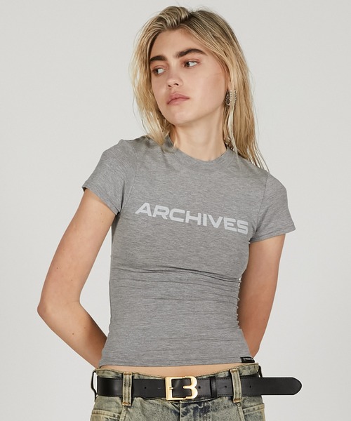 PRANK PROJECT(プランクプロジェクト)の「コンパクトarchives-T / Compact Archives Tee(Tシャツ/カットソー・レディース・ホワイト/グレー/ブラック・FREE)」の3枚目の写真