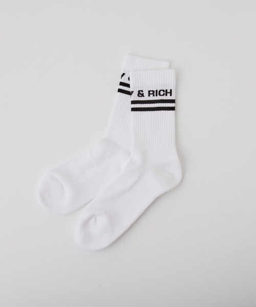 【SPORTY&RICH】Bold ロゴソックス（ソックス/靴下）｜SPORTY&RICH（スポーティアンドリッチ）
