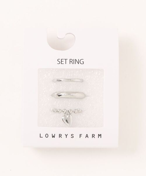 LOWRYS FARM（ローリーズファーム）の「３セットリング 283648（リング・レディース・ホワイト/その他1・FREE）」の7枚目の写真