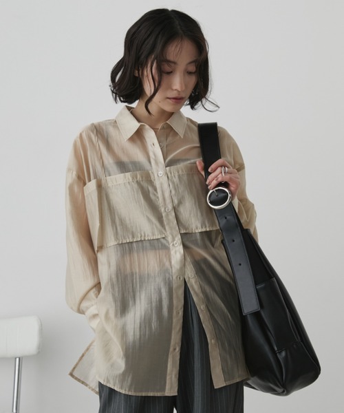 Aunt Marie's（アントマリーズ）の「フェイクレザーBIGムーンショルダーバッグ【PC・A4サイズ収納可/通勤・通学にもおすすめ】（ショルダーバッグ・レディース・ブラック/ブラウン・FREE）」の17枚目の写真