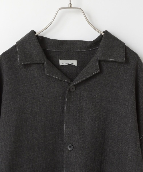 LOWRYS FARM(ローリーズファーム)の「メランジツイルステッチシャツジャケット 242469(シャツ/ブラウス・メンズ・ライトグレー/チャコールグレー・MEDIUM/LARGE)」の9枚目の写真