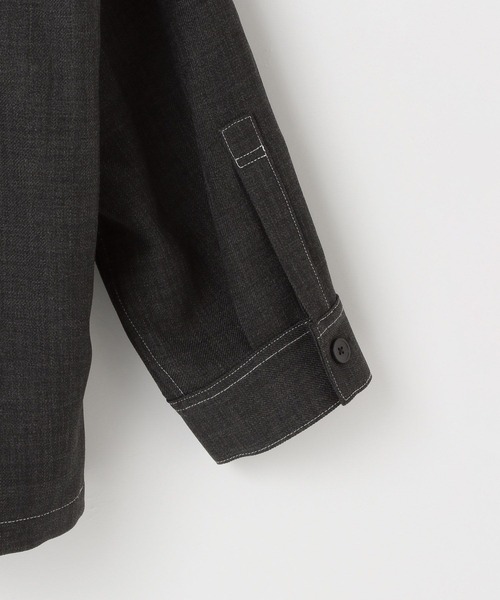 LOWRYS FARM(ローリーズファーム)の「メランジツイルステッチシャツジャケット 242469(シャツ/ブラウス・メンズ・ライトグレー/チャコールグレー・MEDIUM/LARGE)」の7枚目の写真