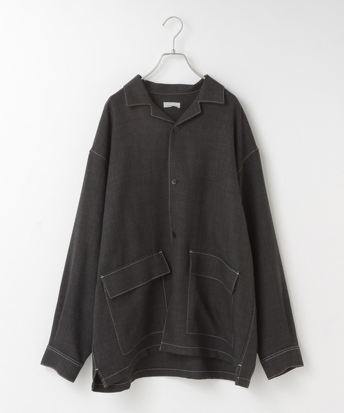 LOWRYS FARM(ローリーズファーム)の「メランジツイルステッチシャツジャケット 242469(シャツ/ブラウス・メンズ・ライトグレー/チャコールグレー・MEDIUM/LARGE)」の20枚目の写真
