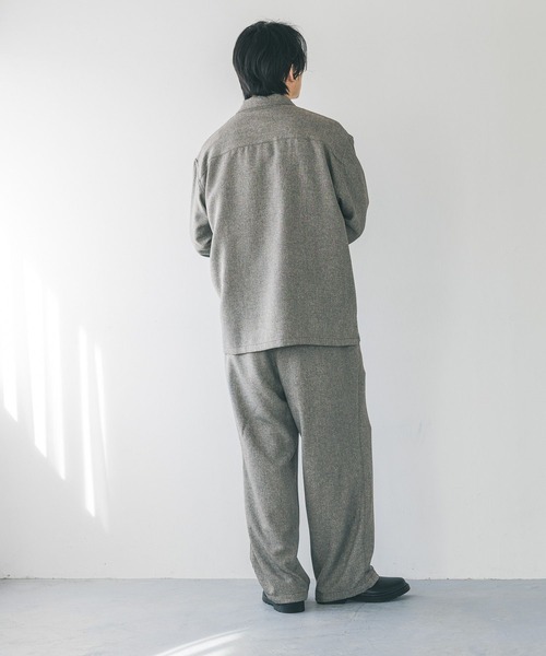 LOWRYS FARM(ローリーズファーム)の「メランジツイルステッチシャツジャケット 242469(シャツ/ブラウス・メンズ・ライトグレー/チャコールグレー・MEDIUM/LARGE)」の14枚目の写真