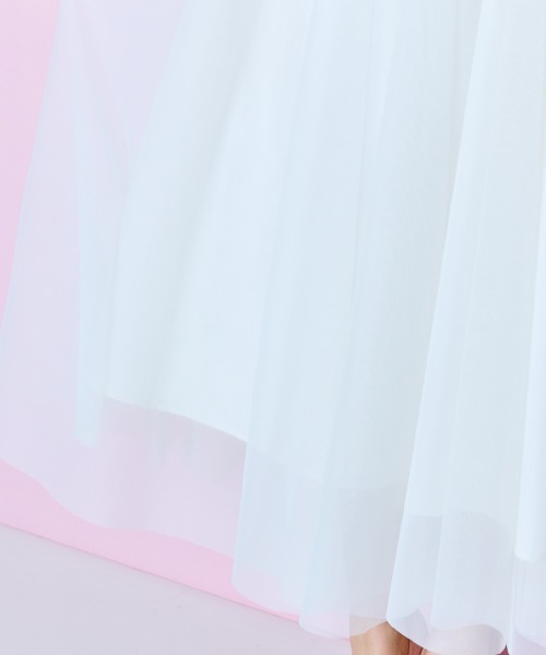 marun(マルン)の「<大きいサイズ>2点セット(チェックジャケット+チュールスカート)marun(スカート・レディース・ブラウン/ホワイト・L/LL/3L/4L/5L)」の17枚目の写真