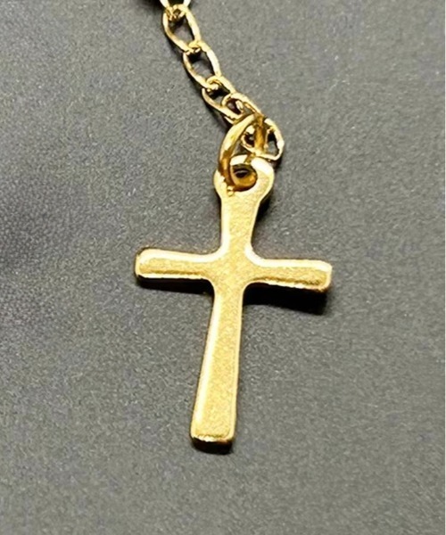 VIBGYOR（ヴィブジョー）の「ロザリオネックレス クロスネックレス 十字架(BDS)（ネックレス・メンズ・ゴールド/シルバー・FREE）」の5枚目の写真