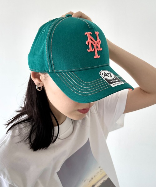 '47（フォーティーセブン）の「【日本未発売】'47(フォーティーセブン)/CONTRAST STITCH 47 MVP DT/エムブイピー ロゴ刺繍 コントラスト ステッチ キャップ 帽子（キャップ・レディース・パープル/グリーン/キャメル/ネイビー・FREE）」の11枚目の写真