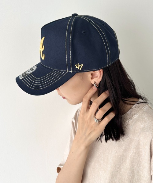 '47（フォーティーセブン）の「【日本未発売】'47(フォーティーセブン)/CONTRAST STITCH 47 MVP DT/エムブイピー ロゴ刺繍 コントラスト ステッチ キャップ 帽子（キャップ・レディース・パープル/グリーン/キャメル/ネイビー・FREE）」の18枚目の写真