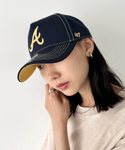 '47（フォーティーセブン）の「【日本未発売】'47(フォーティーセブン)/CONTRAST STITCH 47 MVP DT/エムブイピー ロゴ刺繍 コントラスト ステッチ キャップ 帽子（キャップ・レディース・パープル/グリーン/キャメル/ネイビー・FREE）」の17枚目の写真