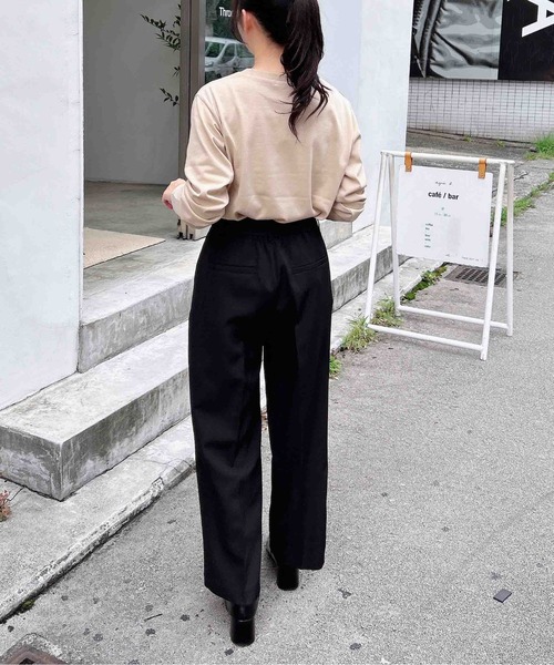 NEU_IN ワイドスラックスパンツ　sullen ニューイン CARREMAN インタック ワイド スラックス