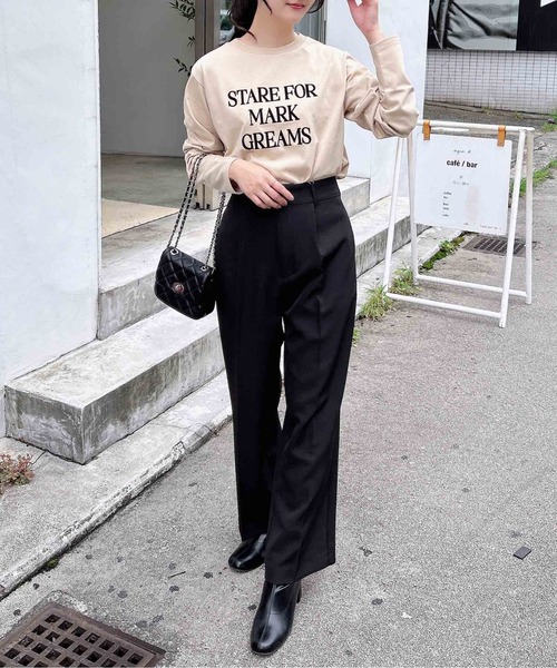 INGNI（イング）の「【WEB限定】ワイドパンツ（スラックス・レディース・ブラック/アイボリー/ミント/グレー・M/S）」の18枚目の写真