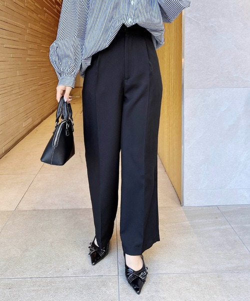 INGNI（イング）の「【WEB限定】ワイドパンツ（スラックス・レディース・ブラック/アイボリー/ミント/グレー・M/S）」の20枚目の写真