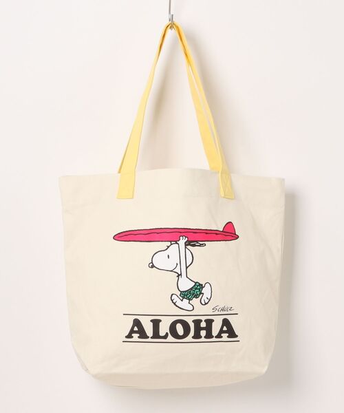 PEANUTS（ピーナッツ）の「PEANUTS キャンバストートバッグ（トートバッグ・レディース・ライトホワイト/アイボリー/ストーン/オフホワイト・FREE）」の6枚目の写真