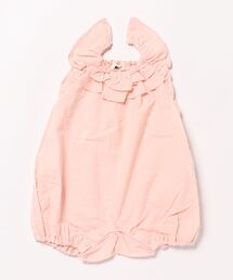 KP | 綿ドビーワッシャー　フリルロンパース(Free)(ロンパース)