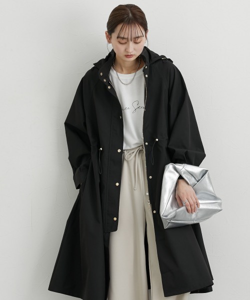 nissen(ニッセン)の「バックヨークロング丈モッズコート(モッズコート・レディース・ブラック/ライトカーキ/ベージュ・M/L/LL)」の15枚目の写真