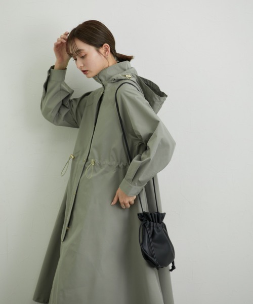 nissen(ニッセン)の「バックヨークロング丈モッズコート(モッズコート・レディース・ブラック/ライトカーキ/ベージュ・M/L/LL)」の18枚目の写真