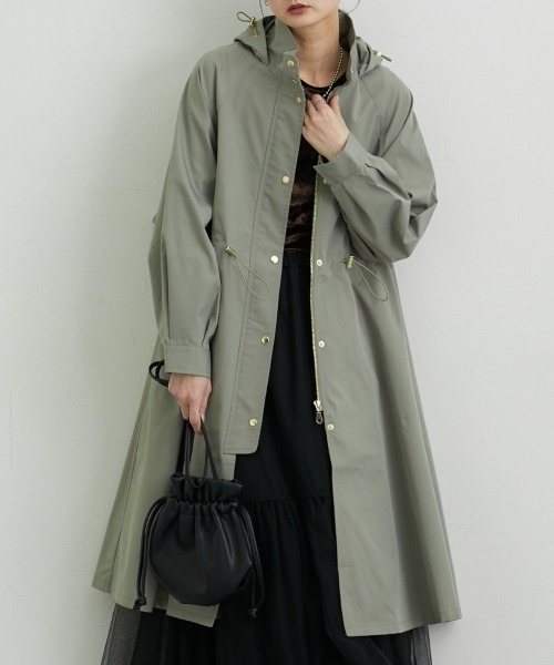 nissen(ニッセン)の「バックヨークロング丈モッズコート(モッズコート・レディース・ブラック/ライトカーキ/ベージュ・M/L/LL)」の20枚目の写真