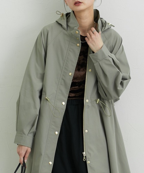 nissen(ニッセン)の「バックヨークロング丈モッズコート(モッズコート・レディース・ブラック/ライトカーキ/ベージュ・M/L/LL)」の22枚目の写真