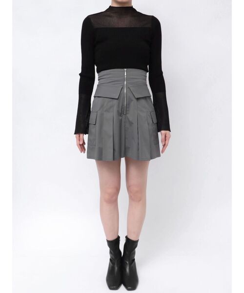 MERCURYDUO（マーキュリーデュオ）の「タフタコルセットミニスカパン（スカート・レディース・アイボリー/ピンク/チャコールグレー・SMALL/MEDIUM）」の14枚目の写真