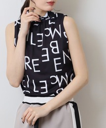 CECIL McBEE | グラフィックモックネック ノースリーブシャツ(Tシャツ/カットソー)