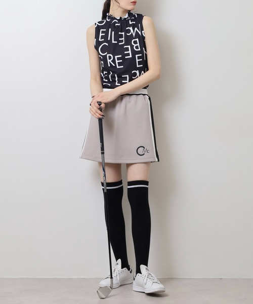 CECIL McBEE - coco 中古 セシルマクビー CECIL McBEE レディース 半袖シャツ 2 白  ホワイト モックネックカットソー セール】グラフィックモックネック ノースリーブシャツ（Tシャツ