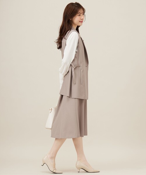 ANY SIS（エニィスィス）の「【UVカット・接触冷感・吸水速乾】スマートビューティストレッチ  ジレ（その他アウター・レディース・ネイビー系/黄土色系/ライトグレー系・2）」の10枚目の写真