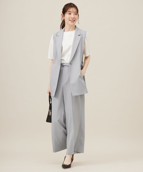 ANY SIS（エニィスィス）の「【UVカット・接触冷感・吸水速乾】スマートビューティストレッチ  ジレ（その他アウター・レディース・ネイビー系/黄土色系/ライトグレー系・2）」の8枚目の写真