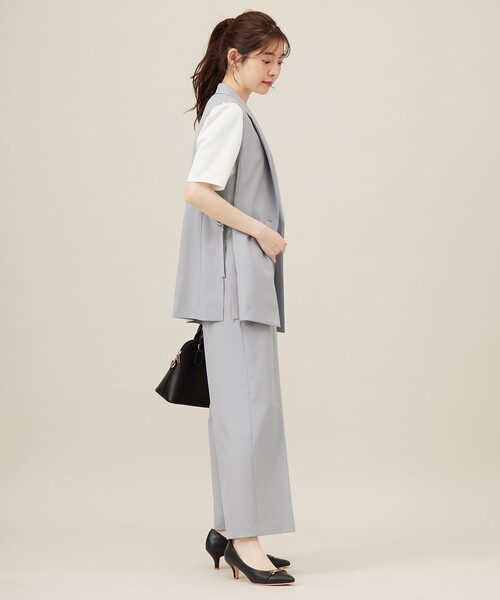 ANY SIS（エニィスィス）の「【UVカット・接触冷感・吸水速乾】スマートビューティストレッチ  ジレ（その他アウター・レディース・ネイビー系/黄土色系/ライトグレー系・2）」の18枚目の写真