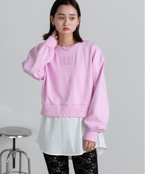 ad thie(アドティエ)の「シャツレイヤード ロングタンクトップ(タンクトップ・レディース・ブルー系/ネイビー系/オフホワイト・FREE)」の7枚目の写真
