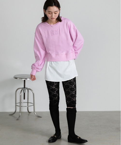 ad thie(アドティエ)の「シャツレイヤード ロングタンクトップ(タンクトップ・レディース・ブルー系/ネイビー系/オフホワイト・FREE)」の8枚目の写真