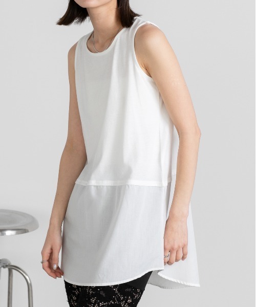 ◆24SS AECA WHITE レイヤードロングTシャツ◆ ◇24SS AECA WHITE レイヤードロングTシャツ◇ (AECA WHITE/T