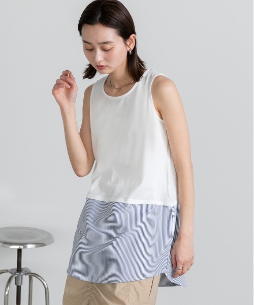 OAF TANK DOCKING TEE レイヤード タンクトップ トップス BIGバーゲン30％OFF！12日10時迄 ステッチタンクトップ タンク