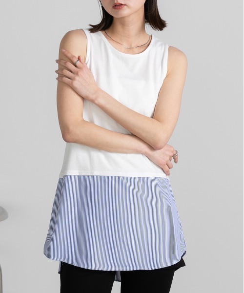 OAF TANK DOCKING TEE レイヤード タンクトップ トップス BIGバーゲン30％OFF！12日10時迄 ステッチタンクトップ タンク