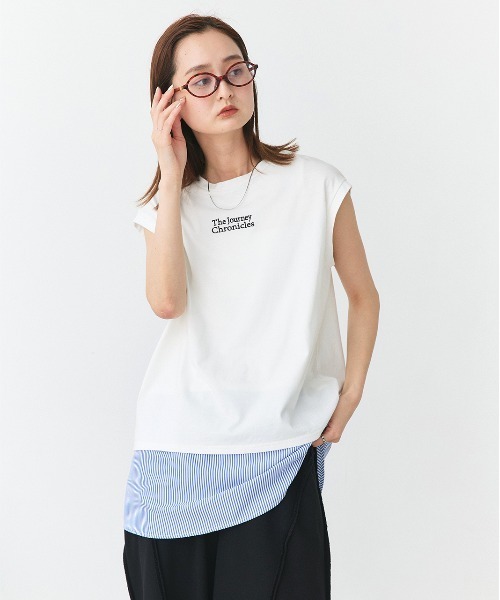 OAF TANK DOCKING TEE レイヤード タンクトップ トップス antiqua ステッチタンクトップ タンクトップ メンズ トップス