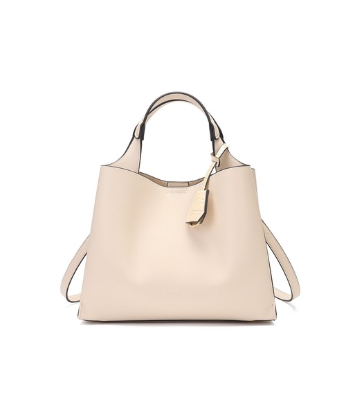 Ungrid（アングリッド）の「【Ungrid/アングリッド】軽量スムース クロコキーチャーム付両アオリポケットハンドバッグ（ハンドバッグ・レディース・キャメル/グレイッシュベージュ/ブラック/ベージュ/アイボリー・FREE）」の21枚目の写真