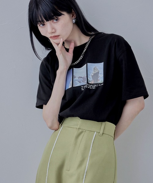 チョコプラ　boolm Ｔシャツ　フォトプリント　Ｌサイズ 完売品 チョコプラ boolm Tシャツ フォトプリント Bloom」T