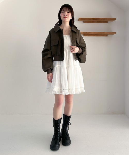 Heather ドビーレースキャミミニOP ワンピース Heather｜ドビーレースキャミミニワンピース | Rakuten Fashion