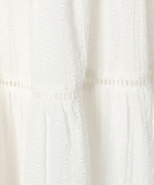 Heather(ヘザー)の「ドビーレースキャミミニワンピース 326289(ワンピース・レディース・オフホワイト/ブラック・FREE)」の3枚目の写真