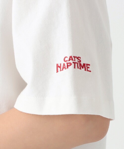 Afternoon Tea（アフタヌーンティー）の「Tシャツ/Cat's NapTime（Tシャツ/カットソー・レディース・オフホワイト・MEDIUM）」の5枚目の写真