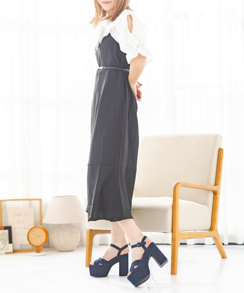 attagirl（アタガール）の「厚底クロスベルトサンダル（サンダル・レディース・ブラック/ブルー/アイボリー/シルバー・LL/L/M/S）」の15枚目の写真