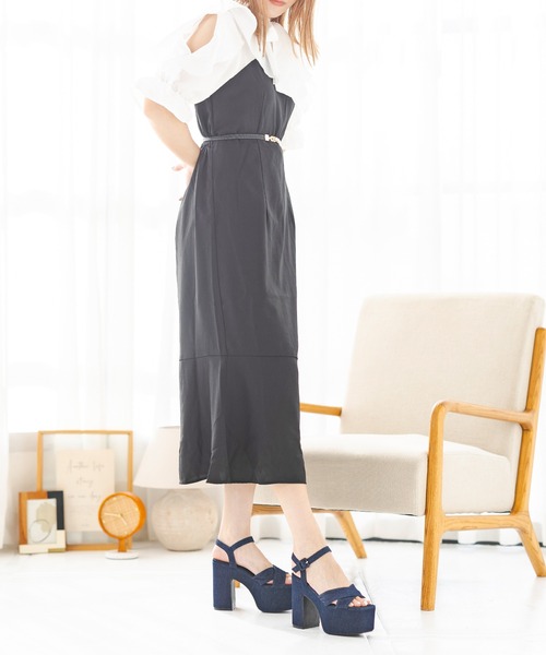 attagirl（アタガール）の「厚底クロスベルトサンダル（サンダル・レディース・ブラック/ブルー/アイボリー/シルバー・LL/L/M/S）」の16枚目の写真