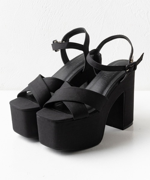 attagirl（アタガール）の「厚底クロスベルトサンダル（サンダル・レディース・ブラック/ブルー/アイボリー/シルバー・LL/L/M/S）」の5枚目の写真