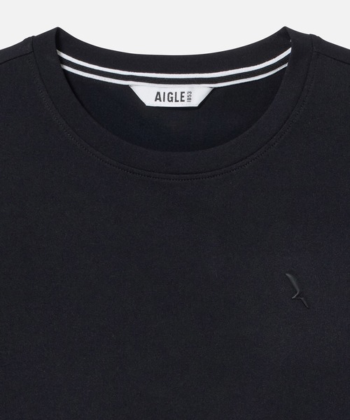 AIGLE（エーグル）の「UVカット 速乾 プライムフレックス半袖Tシャツ（Tシャツ/カットソー・レディース・ブラック/ホワイト・L/M/S）」の9枚目の写真