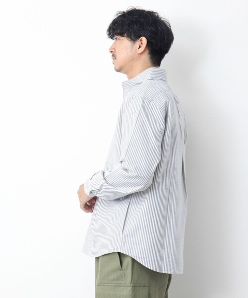 DANTON(ダントン)の「【DANTON/ダントン】ROUND COLLAR P.O SHIRT LS 25SS(シャツ/ブラウス・メンズ・ブラック系その他/ブルー系その他・40/42/44/38)」の8枚目の写真