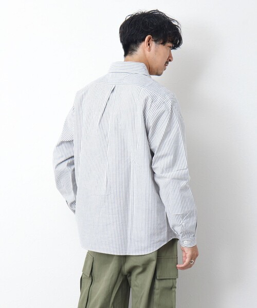 DANTON(ダントン)の「【DANTON/ダントン】ROUND COLLAR P.O SHIRT LS 25SS(シャツ/ブラウス・メンズ・ブラック系その他/ブルー系その他・40/42/44/38)」の9枚目の写真